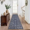 Coucheta Floral Rugs, Washable Soft Non Slip Area Rug for Living Room Bedroom, Distressed Vintage Stain Resistant Large Under Table Carpet - 3 of 4
