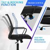 FDW Office Chair Mid-Back Mesh Desk Chair with Lumbar Support  Adjustable Height and Armrests Perfect for Gaming or Home Office Use - 3 of 4