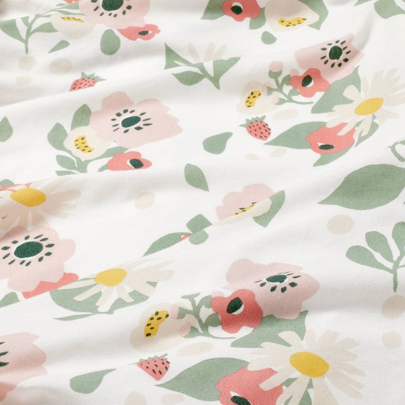 Cotton Fitted Crib Sheet - Floral - Cloud Island&#8482;, 4 of 6