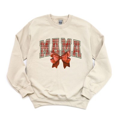 Simply Sage Market Women's Graphic Sweatshirt Coquette Plaid Mama