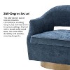 Eva Transition Upholstered Swivel Chair With Flared Arms | ARTFUL LIVING DESIGN - 4 of 4