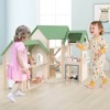 Costway Wooden Corner Dollhouse Playset with 36 Pieces of Furniture and Accessories - 4 of 4