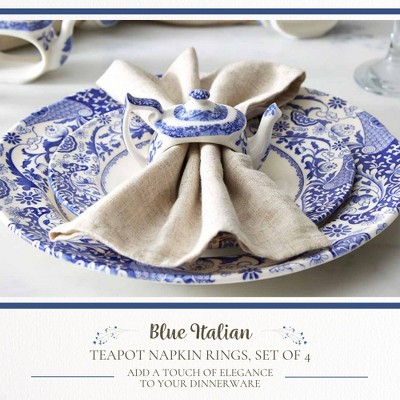 Spode Blue Italian Napkin Rings - Thumbnail 5