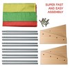 Toddler Book Shelf Organizer - Wooden Kids Book Case Storage & Magazine Rack with 5 Multicolored Nylon Fabric Shelves - Easy-to-Reach Kids Bookshelf - 4 of 4