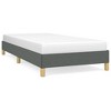 Bed Frame Dark Grey Polyester, Plywood, Engineered Wood Twin XL - 2 of 4