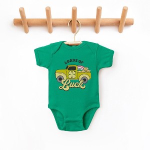 The Juniper Shop Loads Of Luck Retro Truck Baby Bodysuit - 1 of 2