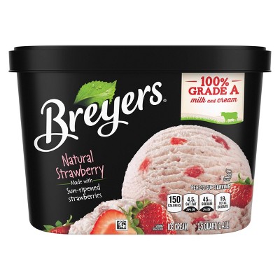 Breyers All Natural Strawberry Ice Cream - 48oz