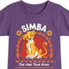 Girls' - Disney - Simba Fitted Short Sleeve Graphic T-Shirt - 2 of 4