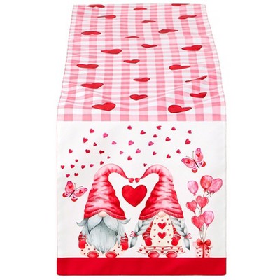 The Lakeside Collection Valentine Gnome - Table Runner