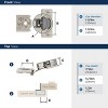 Amerock Concealed Compact Hinge for Face Frame Cabinets, 2 Pack - 3 of 4