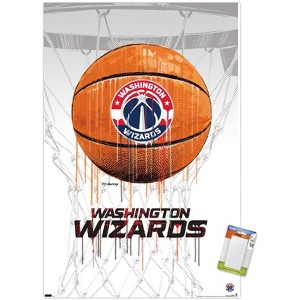 Trends International NBA Washington Wizards - Drip Basketball 21 Unframed Wall Poster Prints - 1 of 4