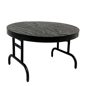 Black Break Away Round Table for WWE & AEW Wrestling Action Figures - 1 of 2