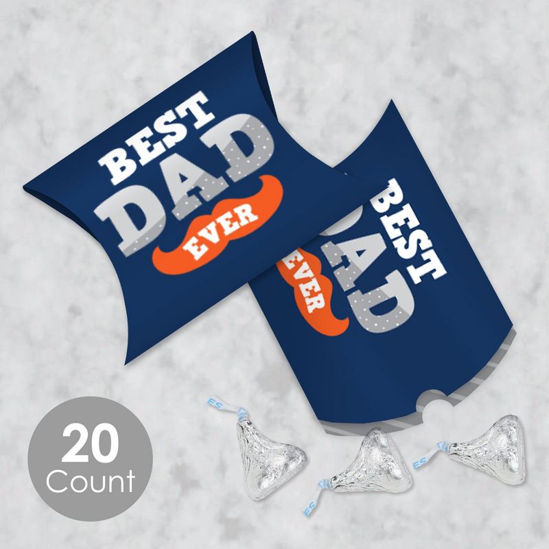 Big Dot of Happiness Happy Father's Day - Favor Gift Boxes - We Love Dad Party Petite Pillow Boxes - Set of 20, 2 of 9