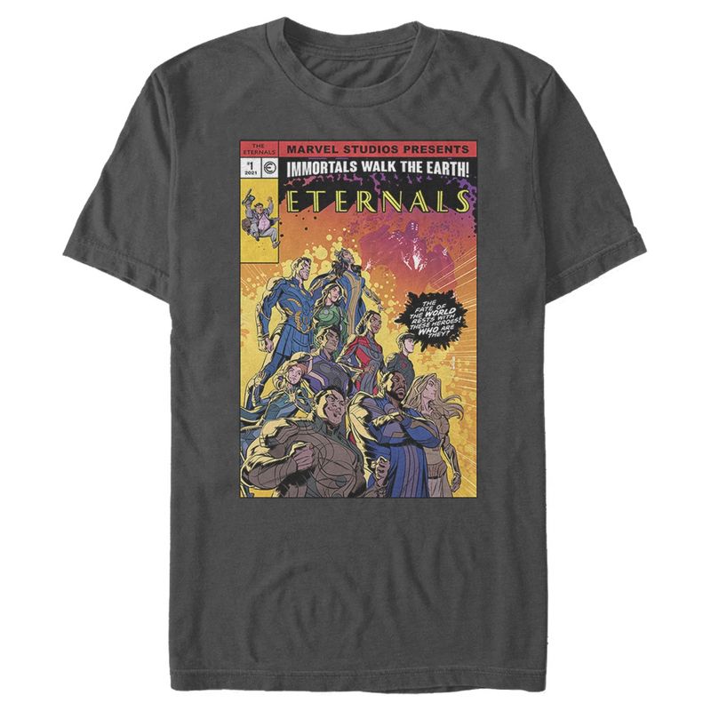 Men's Marvel Eternals Heroes Comic Book Cover T-Shirt, 1 of 6