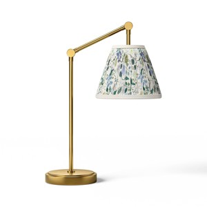 Rifle Paper Co. x Target Strawberry Fields Desk Lamp: Gold Table Light, Small Task Lamp, Metal & Linen, 40W, ETL Listed - 1 of 4