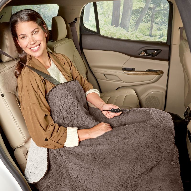 Stalwart Heated Blanket - Portable 12V Electric Travel Blanket Set for Car, Truck, or RV, 5 of 8