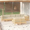 vidaXL Garden Lounge Set Cream Cushions and Pinewood Frame - 2 of 4
