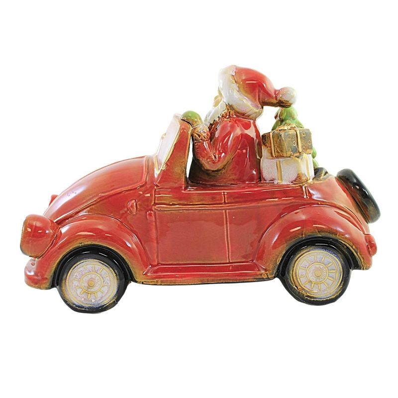 8.0 Inch Santa In Car Tree Presents Lit Headlights Santa Figurines, 2 of 4