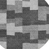 Gray Silver And Charcoal Geometric Washable Indoor Outdoor Area Rug - 4 of 4