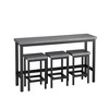 NicBex Rectangle 4-Piece Dining Set –Long Table with 3 Bar Stools, Modern Kitchen Table Set for Breakfast Nooks, or Small Dining Spaces - 4 of 4