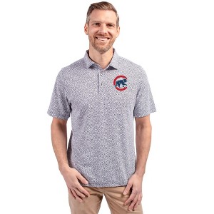 Chicago Cubs Cutter & Buck Virtue Eco Pique Botanical Print Recycled Mens Polo - 1 of 1