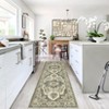 Area Rugs Vintage Floral Distressed Rug ,Non-Slip Low Pile Distressed Indoor Carpet Soft Rug - 4 of 4
