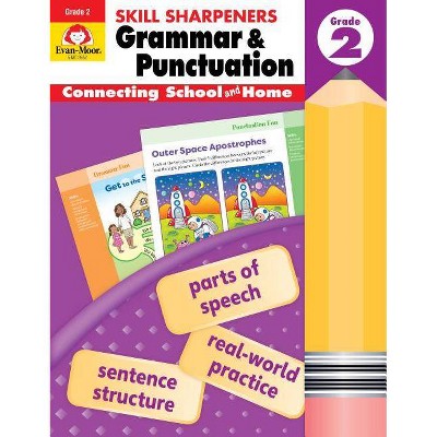 Skill Sharpeners Grammar and Punctuation, Grade 2 - by  Evan-Moor (Paperback)