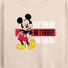Women's - Disney - Hey There! Hi There! Lightweight French Terry Wide Neck Long Sleeve Shirt - 2 of 4
