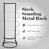 American Atelier Ceramic Mug & Rack Set, 4 Ceramic Cups & Standing Metal Rack for Kitchen Countertop, 14 oz. Capacity, Embossed - 4 of 4