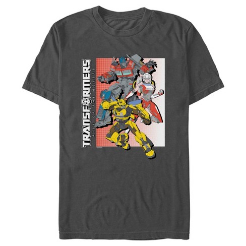 Men s Transformers Rise Of The Beasts Group Poster T shirt Target