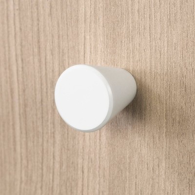 Soft Elm Scandinavian Computer Desk with Power Outlet and USB Ports