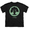 Boys' Short Sleeve Magic the Gathering Green Symbol T-Shirt - 2 of 4