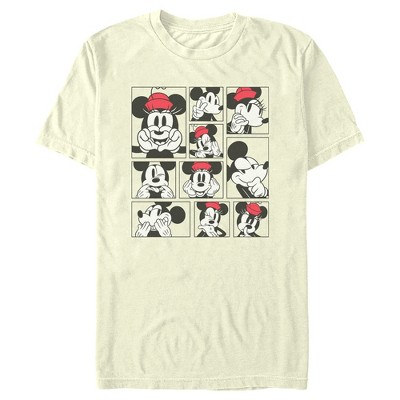 Men's Mickey & Friends Poses Photo Grid T-shirt - Beige - Small : Target