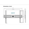 Brookstone Fixed TV Wall Mount for 26"-85" TVs, Max 99 lbs, VESA 50x50 to 600x400mm - 4 of 4