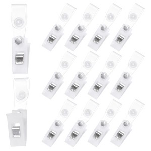 Unique Bargains Plastic Lawn Garden Anti-Wind Flag Pole Clips 20 Pcs - 1 of 4