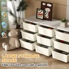 Whisen 3 Tier Kids Storage Unit, 9 Drawer Chest Toy Organizer Plastic Bins, Perfect Gift for Boys Girls Toddlers - 3 of 4