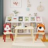 KTMBDW Kids Table and Chairs Set, Toddler Table and Chair Set, Wooden Activity Play Table Set - 3 of 4