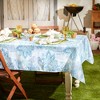 Design Imports  Blue Watercolor Paisley Print Outdoor Tablecloth 60X120 - 3 of 4