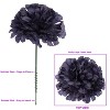 Floral Home 5" Stem Long Navy Blue Carnation Pick - 100-Piece - 3 of 4