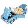 1958 Mercedes-Benz 300 SL Roadster (W198) Blue Metallic 1/18 Diecast Model Car by Minichamps - 3 of 3