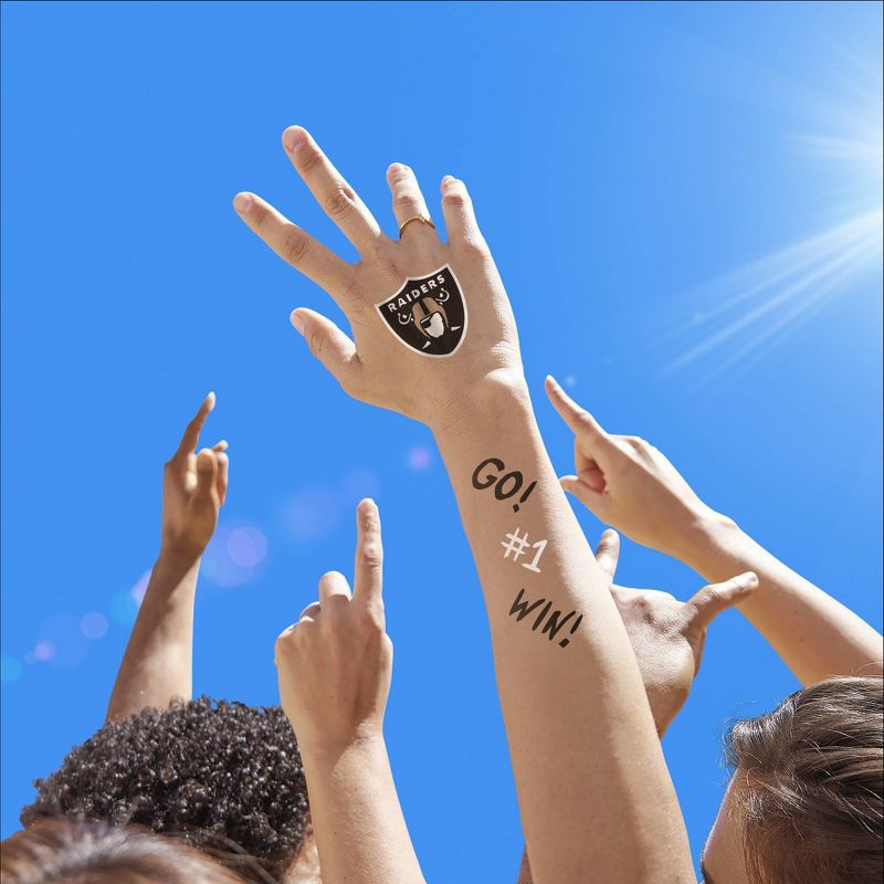 NFL Las Vegas Raiders Temporary Tattoo Marker - 3pk, 3 of 5