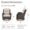 Outdoor Patio Swivel Chair Swivel Rocker Patio Chairs with 5 Inch Cushion - 2 of 4