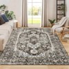 Area Rug Vintage Medallion Carpet Washable Rug Stain Resistant - 4 of 4