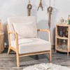 Nordlys Solid Wood and Fabric Lounge Chair Countryside Style Living Room - 2 of 4