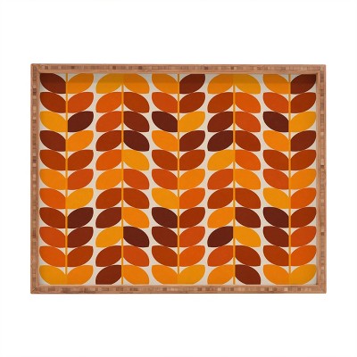 Alisa Galitsyna Fall Leaves 1 Rectangular Tray - Deny Designs