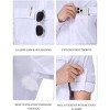 Men's Sun Protection Fishing Shirts Long Sleeve Travel Work Shirts for Men UPF50+ Button Down Shirts with Pockets - 4 of 4