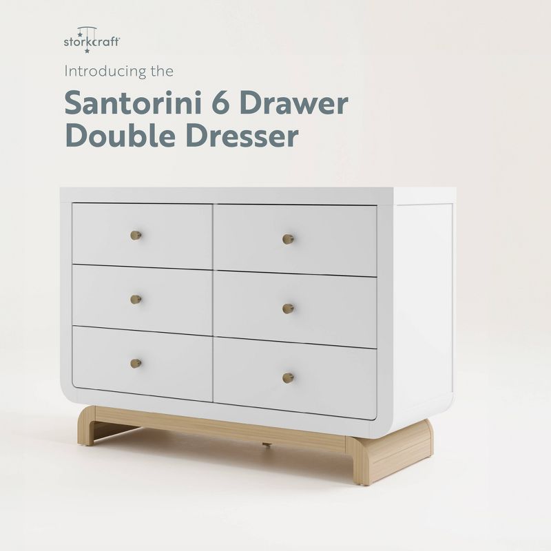Storkcraft Santorini 6 Drawer Dresser with Interlocking Drawers , 4 of 14