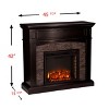 Grantham Faux Stone Corner Electric Media Fireplace - SEI - 4 of 4