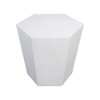 UPHA 24-Inch Hexagon Outdoor Coffee Table – Magnesium Oxide Coffee Table for Patio, Backyard & Garden - 2 of 4