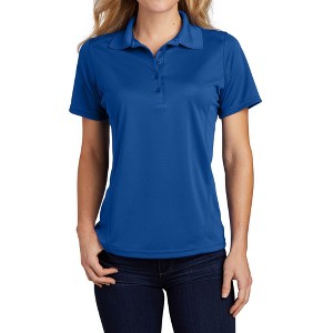 Mafoose Women's Short Sleeve Moisture-Wicking Dry Zone Raglan Sleeves Accent Polo Shirt True Royal XL - 1 of 4